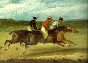 charles emile callande course de chevaux montes Spain oil painting artist